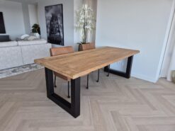 Massief Teakhouten Eettafel 240x100
